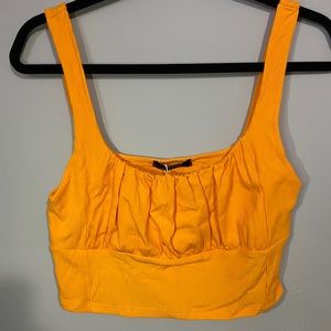 Bershka Ruched Crop Top